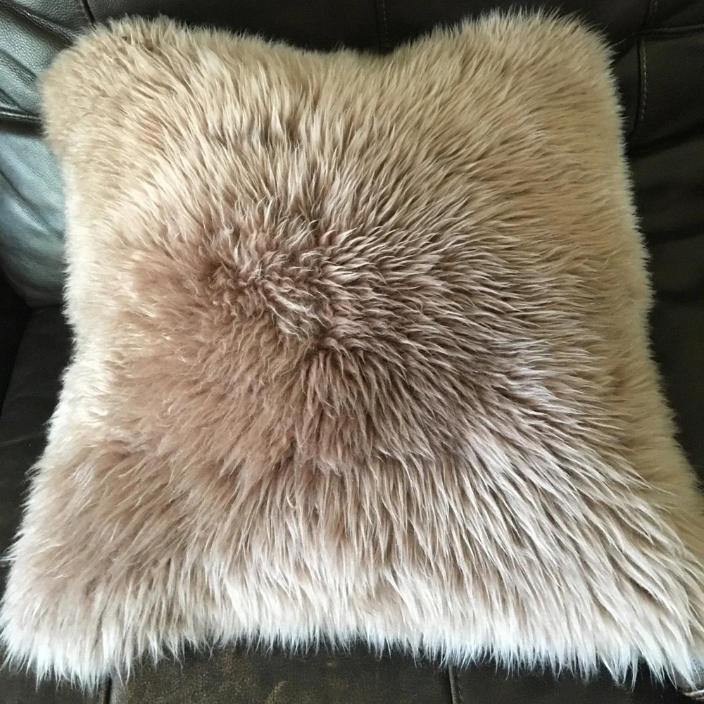 88. Sheepskin Decorative Pillow